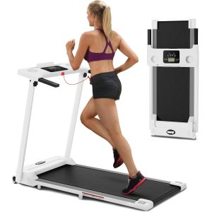 AoraPulse White Foldable Treadmill